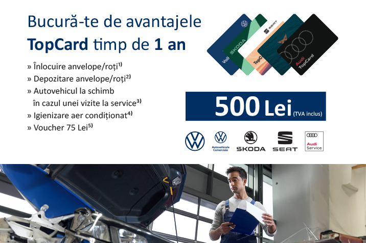 Bucură-te de avantajele Top Card timp de 1 an!